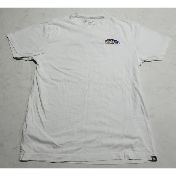 EDDIE BAUER Legendwash OK3AIR Aircraft Logo GRAPHIC T Medium NWOT Plane Flight - Picture 2 of 9
